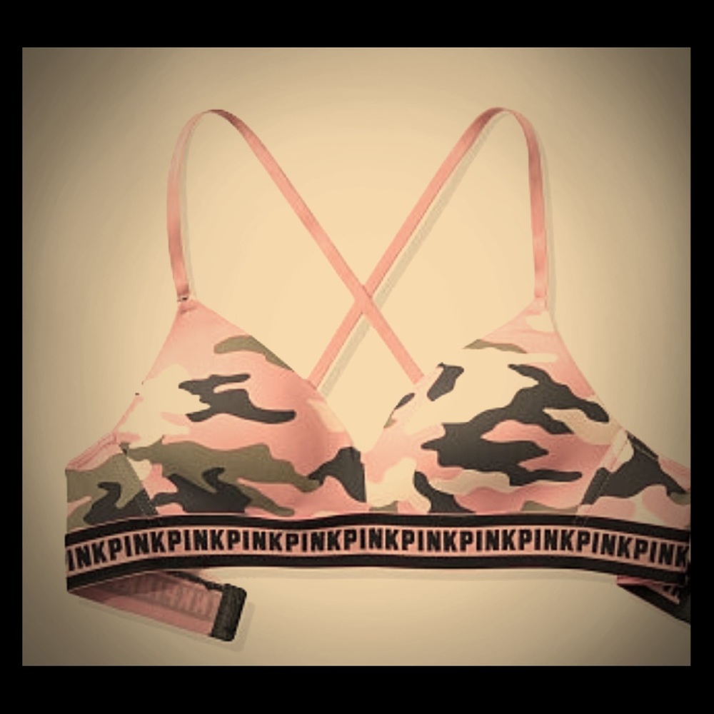 Victoria’s Secret PINK Wireless pink camo bra!